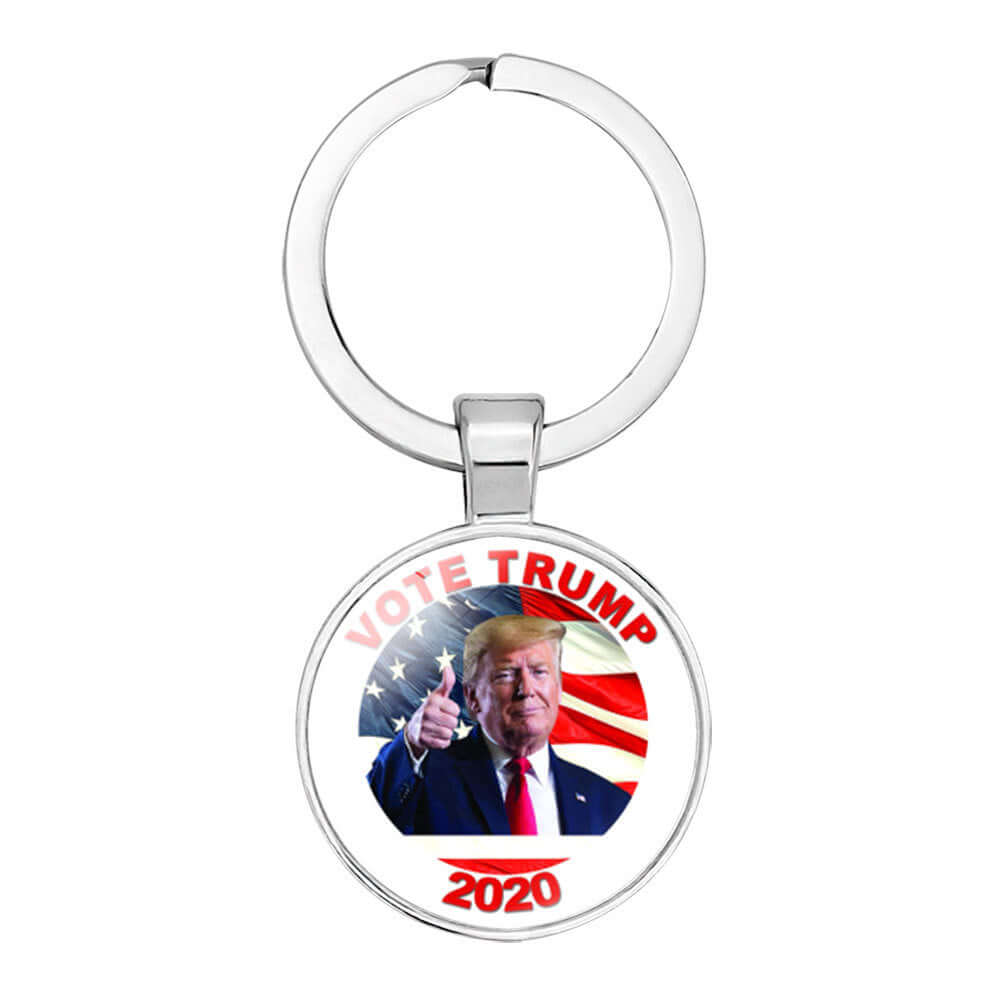 Trump Election Time Gem Keychain Pendant