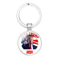 Trump Election Time Gem Keychain Pendant