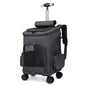 Portable Folding Trolley Pet Backpack with Universal Wheels