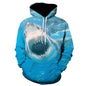 Shark Pullover Loose Hoodie For  Men And Women 3 D Hoodies