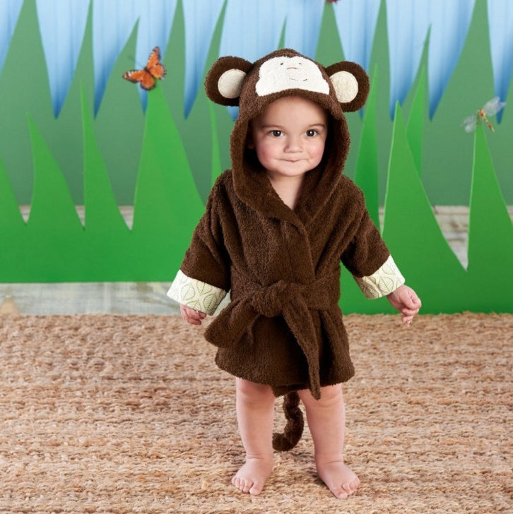 Cartoon Animal Hooded Baby Bath Towels – Soft Cotton Bathrobes for Children