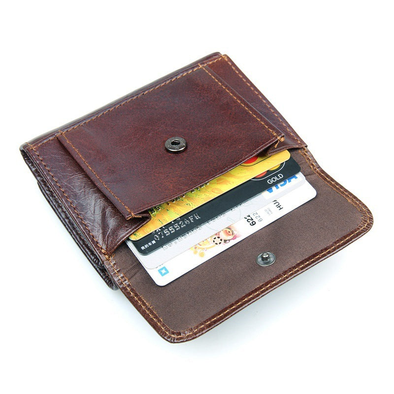 Short Retro Anti-Scanning Wallet