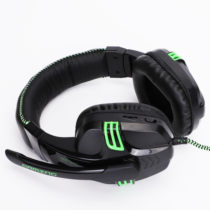 Subwoofer Gaming Headset with Microphone for Computer