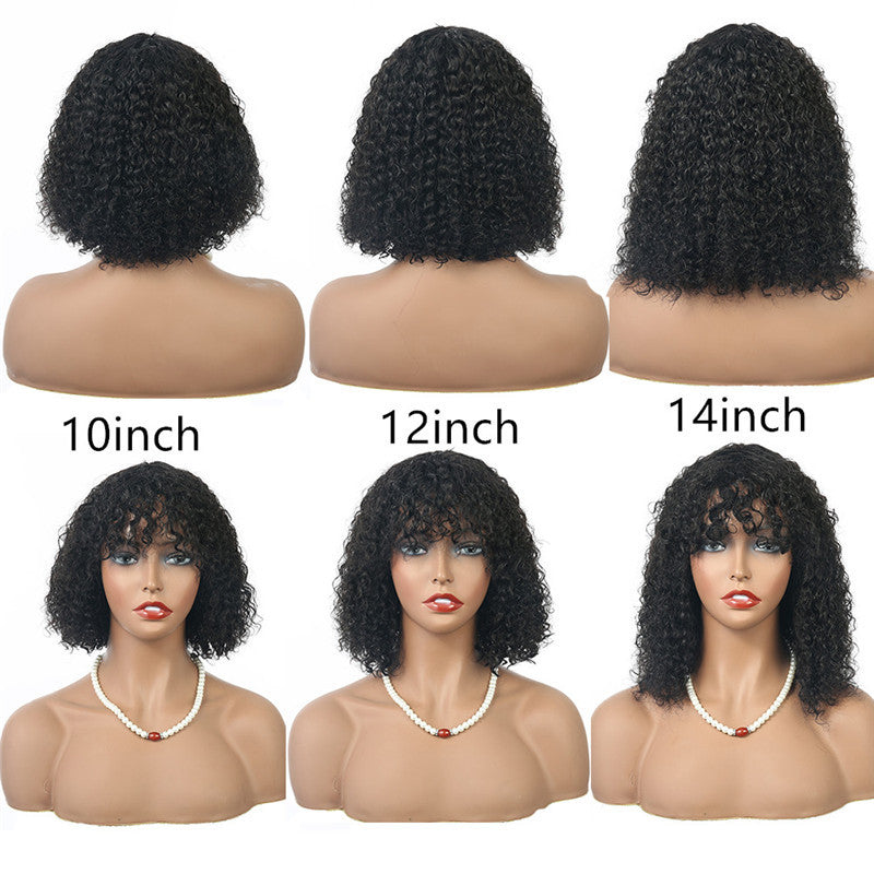 European and American Wigs Female Short Curly Hair African Small Curly Short Afro