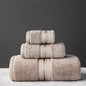 Pure Color Thick Cotton Bath Towel Set Increased Pure Cotton Beach Towel Beauty Salon Bath Towel