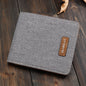 Trendy Ultra-Thin Canvas Wallet for Students