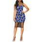 African Ethnic Batik Printed Cotton Dress for Women