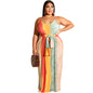 19258 Cross Border New Large Women's Dress