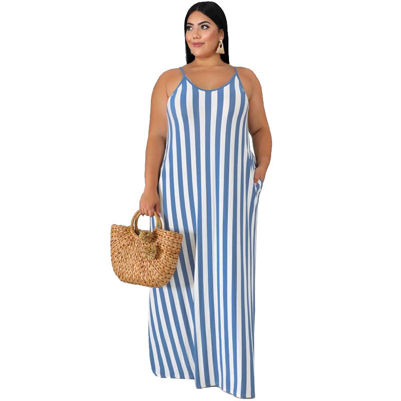 19258 Cross Border New Large Women's Dress