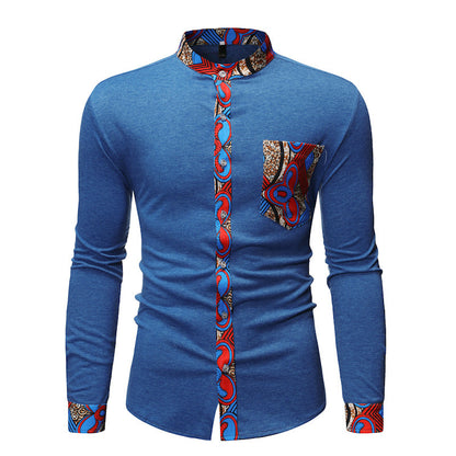 New Cross-Border Fashion Men's African Shirt