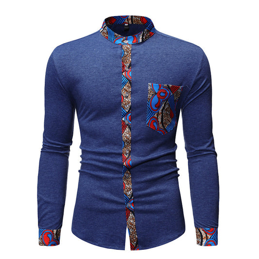 New Cross-Border Fashion Men's African Shirt