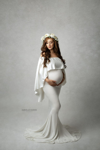 Pregnant Woman Cloak Dress Suit Pregnant Woman Photo Photography