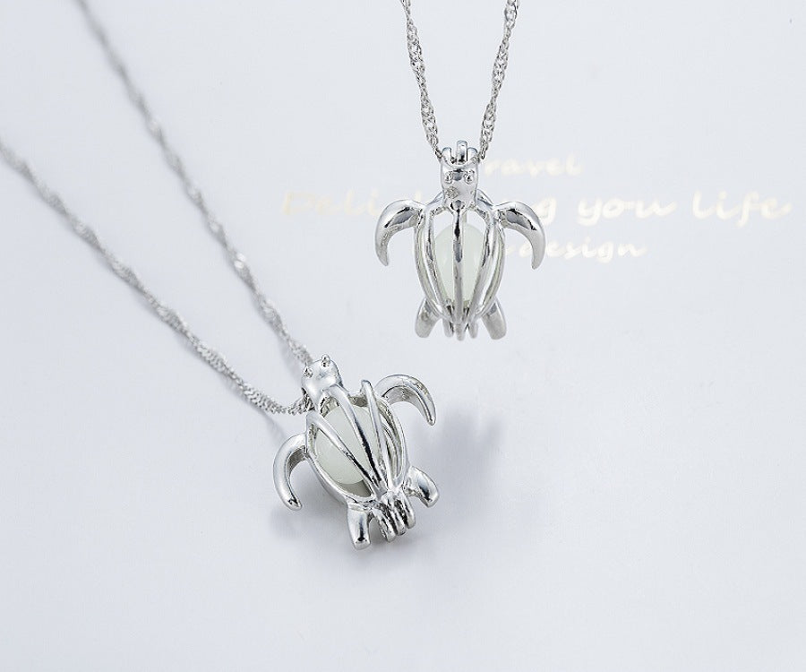 Luminous Turtle Clavicle Chain Necklace for Women