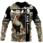 European and American Large Size Meiqi Rooster Series Hooded Pullover Bodywear