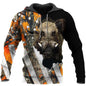 Oversized Boar Fighting Pig Series Hooded Pullover Sweater for Men