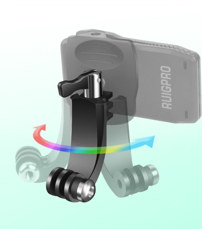 60-Degree Rotation Backpack Clip Clamp for GoPro Hero Series and Xiaomi Yi