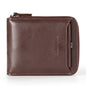 Men's PU Leather Zipper Wallet