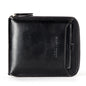 Men's PU Leather Zipper Wallet