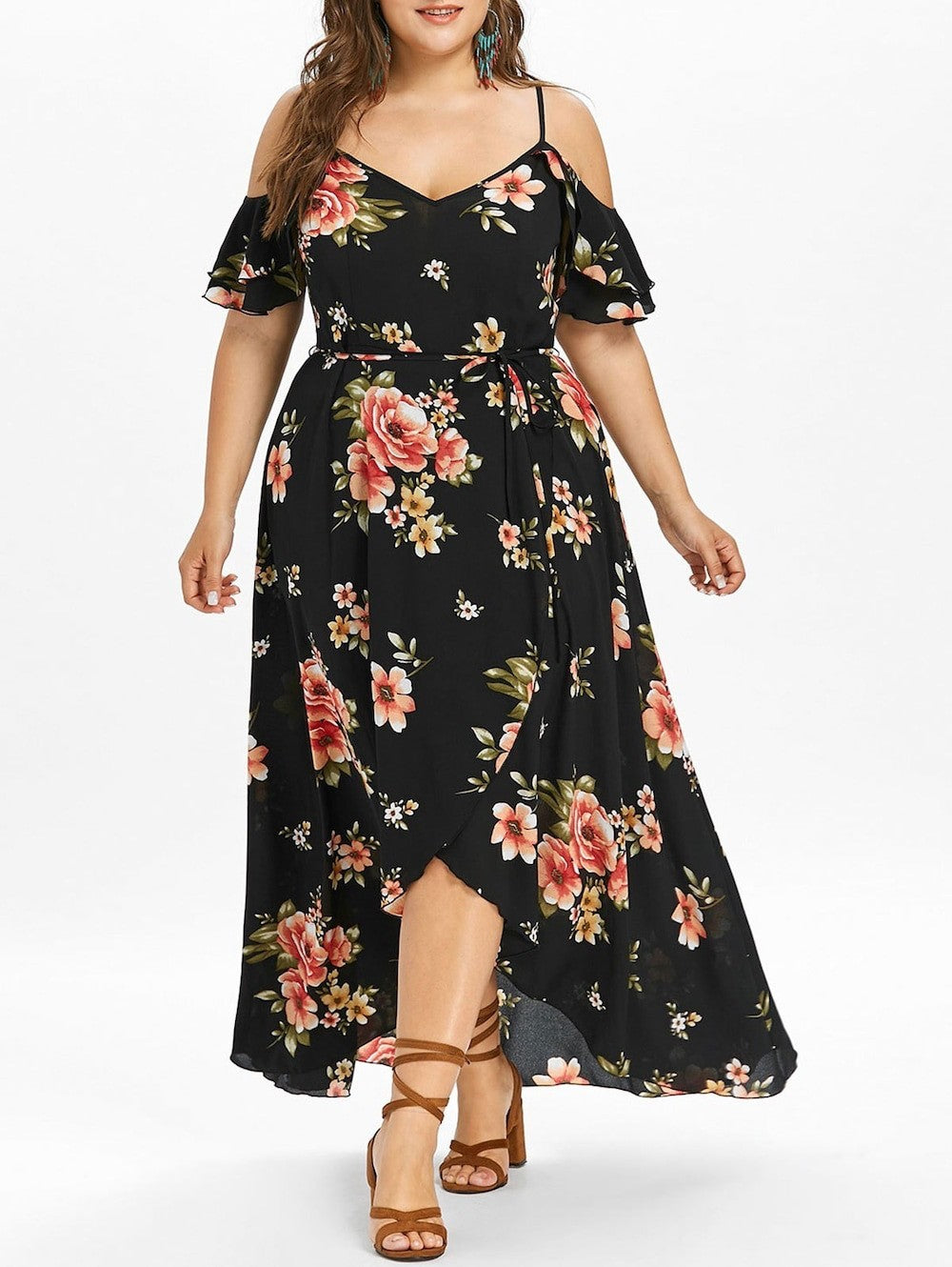 Women's Summer Plus Size Loose Beach Long Dress Skirt