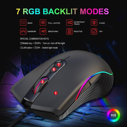 Glowing Wired Gaming Mouse