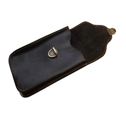 Leather Retro Mobile Phone Bag - Outdoor Portable Protective Cover and Storage Bag