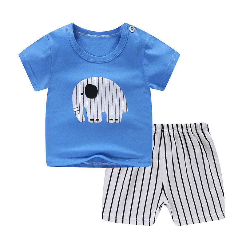 Summer Infant Newborn Baby Boy Clothes – 2PCS T-Shirt and Shorts Set