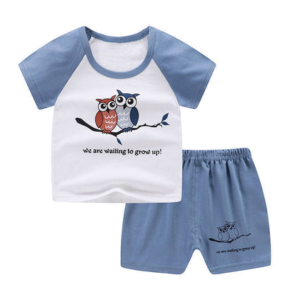 Summer Infant Newborn Baby Boy Clothes – 2PCS T-Shirt and Shorts Set