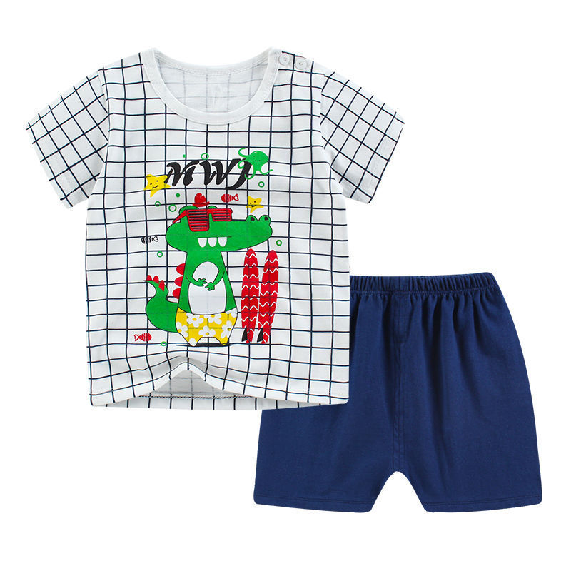 Summer Infant Newborn Baby Boy Clothes – 2PCS T-Shirt and Shorts Set