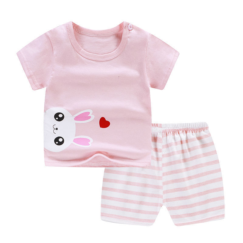 Summer Infant Newborn Baby Boy Clothes – 2PCS T-Shirt and Shorts Set