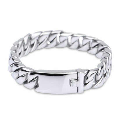 Korean Fashion Thick Chain Bracelet for Men – Durable Titanium Steel