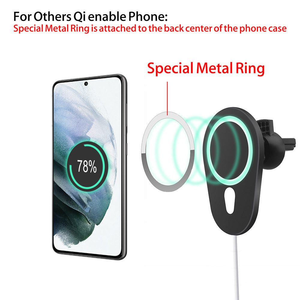 Magnetic Suction Mobile Phone Wireless Charging for Car