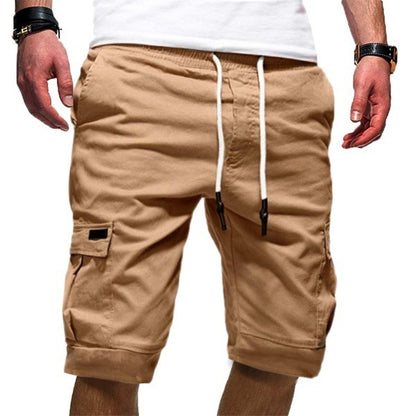 Men's Casual Jogger Cargo Shorts – Military-Style Combat Workout Shorts for Summer Fitness and Everyday Wear.