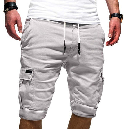 Men's Casual Jogger Cargo Shorts – Military-Style Combat Workout Shorts for Summer Fitness and Everyday Wear.