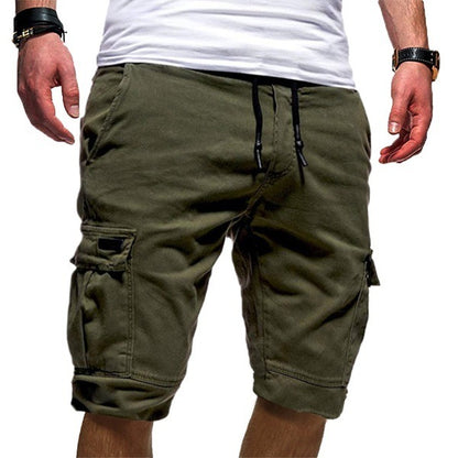 Men's Casual Jogger Cargo Shorts – Military-Style Combat Workout Shorts for Summer Fitness and Everyday Wear.