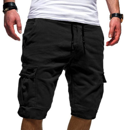 Men's Casual Jogger Cargo Shorts – Military-Style Combat Workout Shorts for Summer Fitness and Everyday Wear.