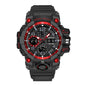 Men’s Dual Display Quartz Sports Watch with Multi-Function Waterproof Stopwatch