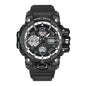 Men’s Dual Display Quartz Sports Watch with Multi-Function Waterproof Stopwatch