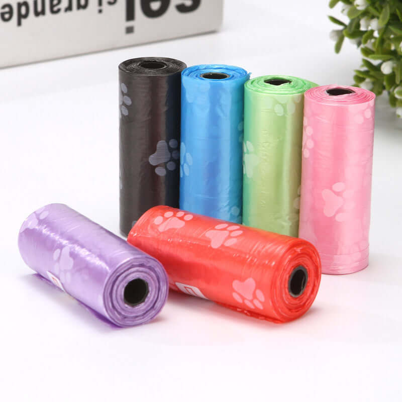 Printed Footprints Dog Waste Bags (15 pcs Roll)