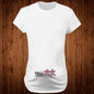 Slim Maternity T-Shirts with Funny Lettering - O-Neck Design for Pregnant Women