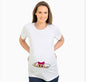 Slim Maternity T-Shirts with Funny Lettering - O-Neck Design for Pregnant Women