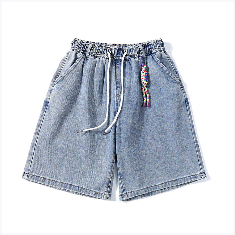 Light-Colored Casual Denim Shorts