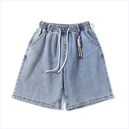 Light-Colored Casual Denim Shorts