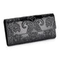 Elegant Women’s Leather Three-Fold Long Wallet – Sleek and Stylish Design