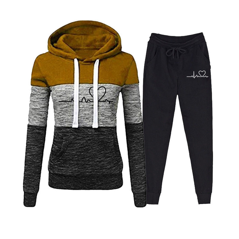 Casual Tracksuit Women Two Piece Set Suit Female Hoodies