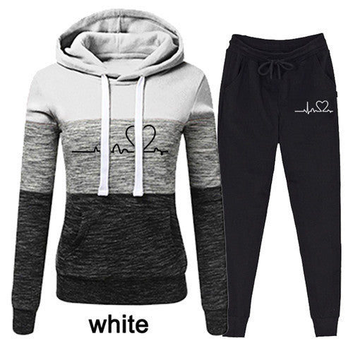 Casual Tracksuit Women Two Piece Set Suit Female Hoodies