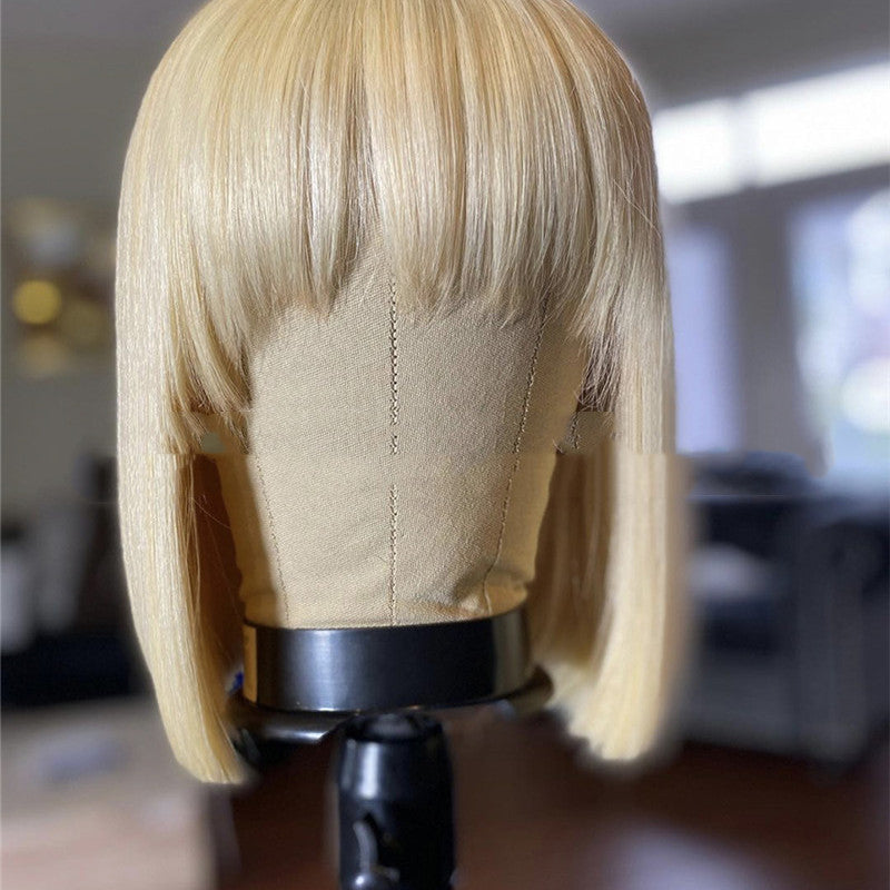 Women's Wigs Blonde Short Straight Hair Bobo Wigs