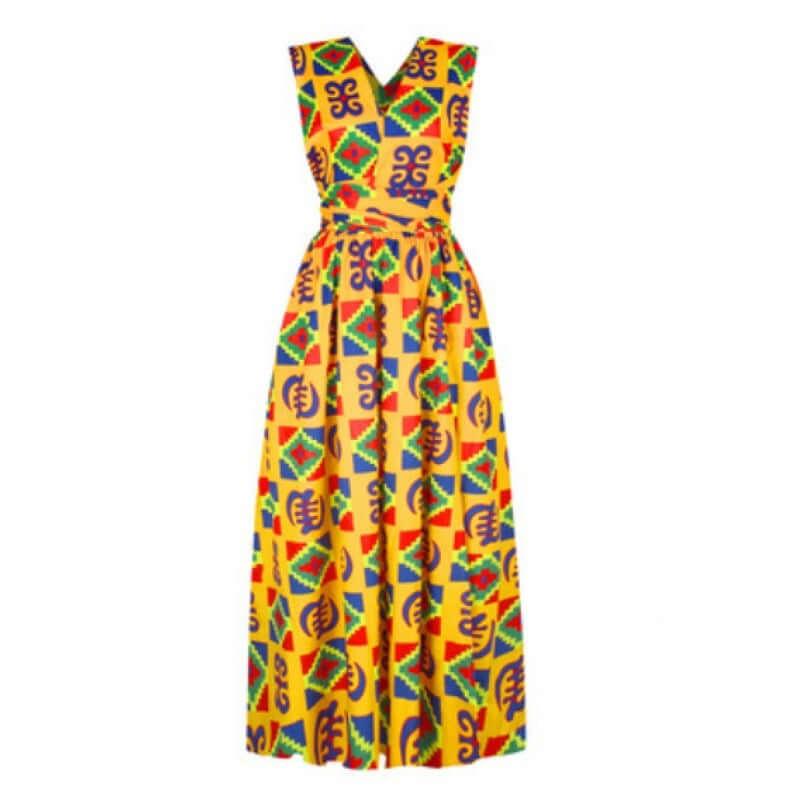 Versatile African Style Slit Long Skirt Dress