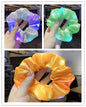 LED Luminous Scrunchies – Elastic Hair Ties for Women & Girls