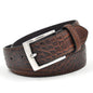 Luxury Faux Pattern Split Leather Men's Designer Belt at Factory Price