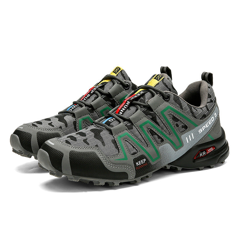 Men Hiking Shoes Climbing Male Sports Shoes Work Safety Toe Tactical Non-Slip Durable Trekking Sneakers Men's Footwear